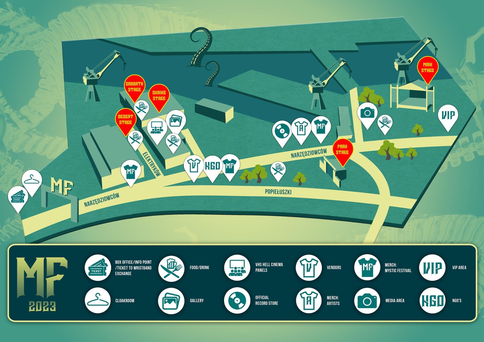 Mystic Festival 2023 Mapa