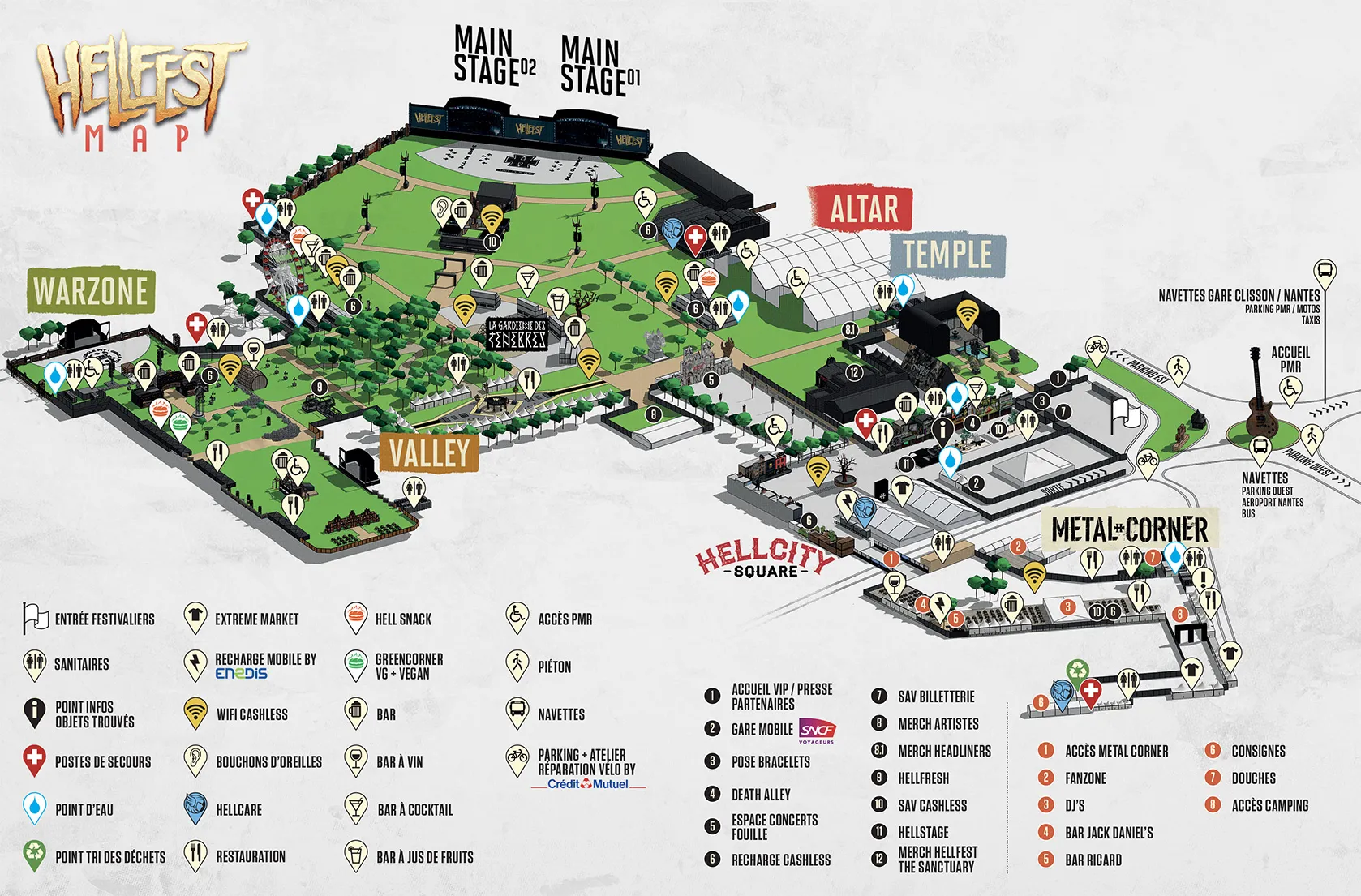 Hellfest 2024 - Map v2 | Concerts-Metal