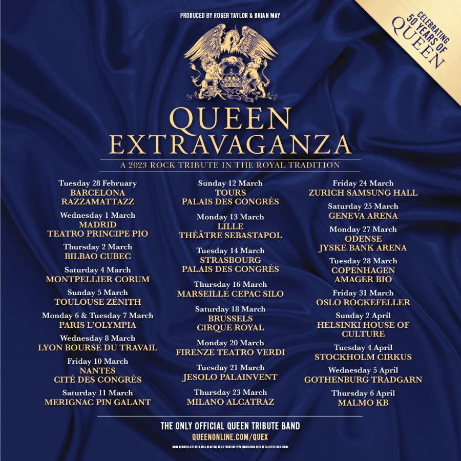 Concierto Queen Extravaganza 28/02/2023 Barcelona Razzmatazz España