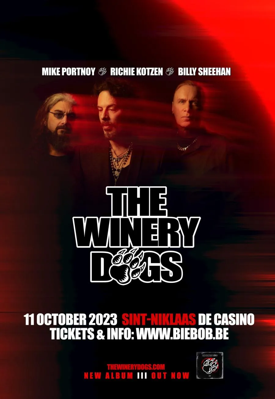 Concierto The Winery Dogs 11/10/2023 SintNiklaas De Casino Bélgica