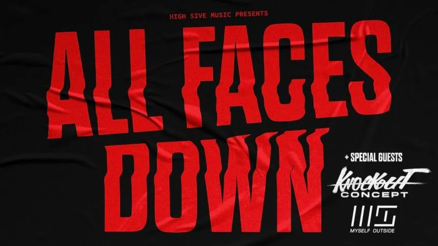 Concierto All Faces Down 26/10/2023 Frankfurt Elfer Alemania
