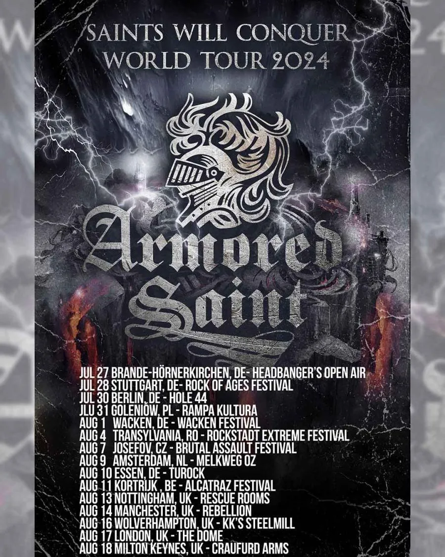 Concierto Armored Saint 31/07/2024 Goleniów Rampa Kultura Polonia