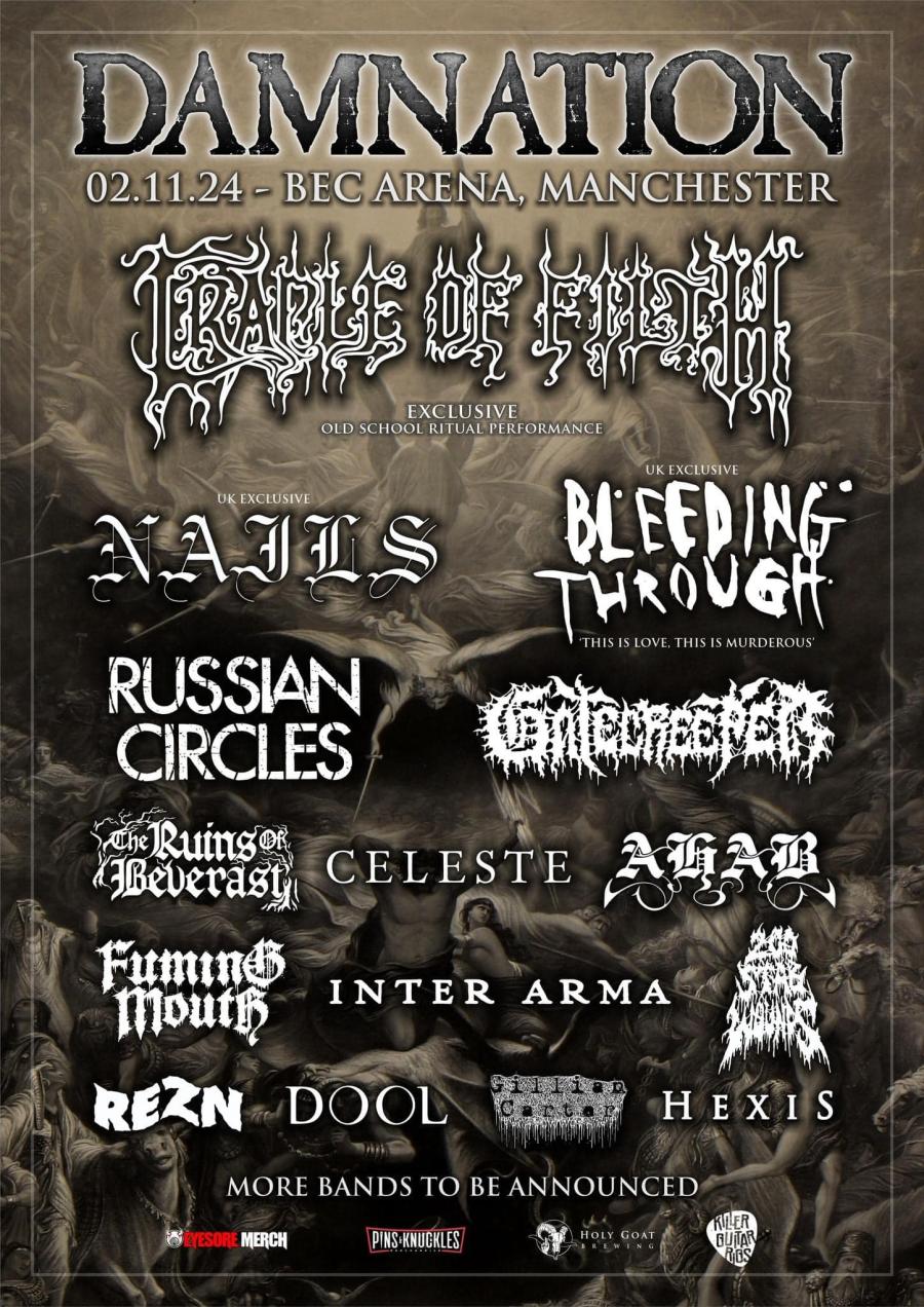 Damnation Festival 2024 02/11/2024 Manchester Bowlers Exhibition