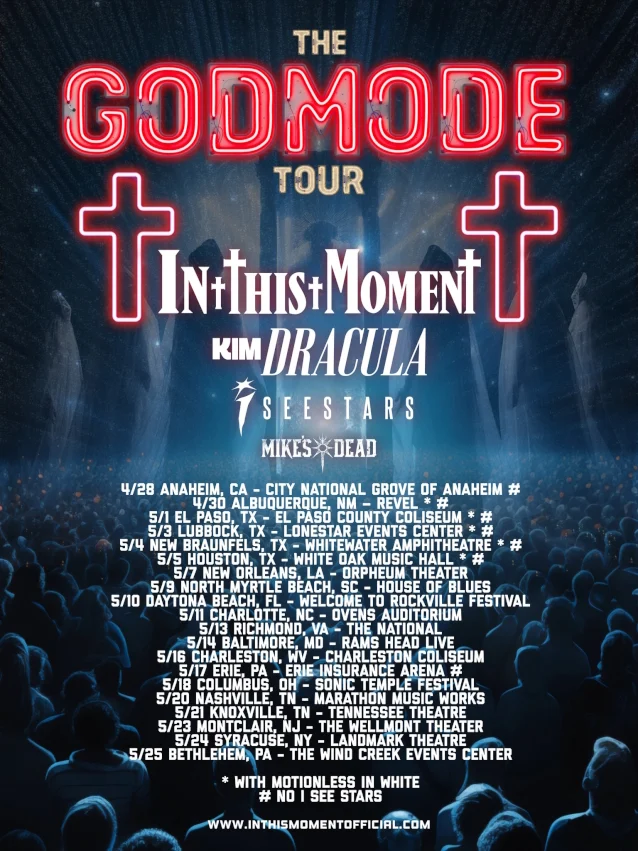 Concierto In This Moment 21/05/2024 Knoxville Tennessee Theatre