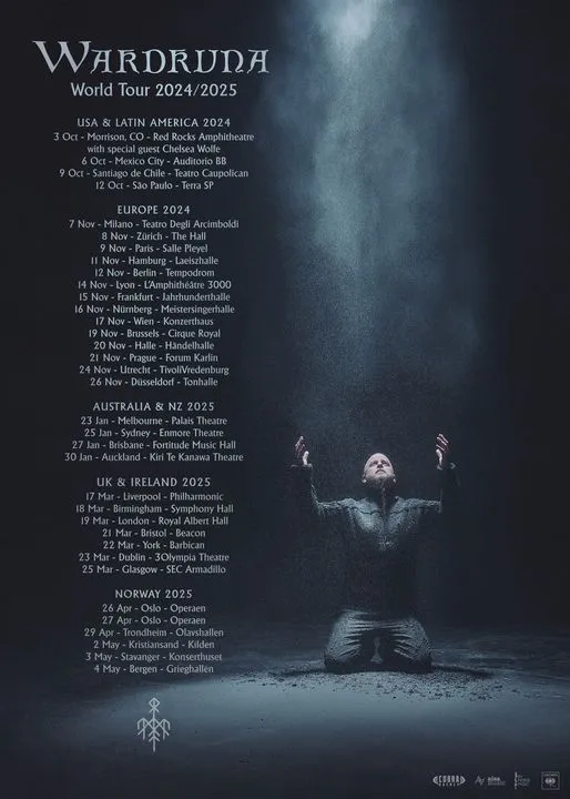 Concierto Wardruna 09/10/2024 Santiago Teatro Caupolican Chile