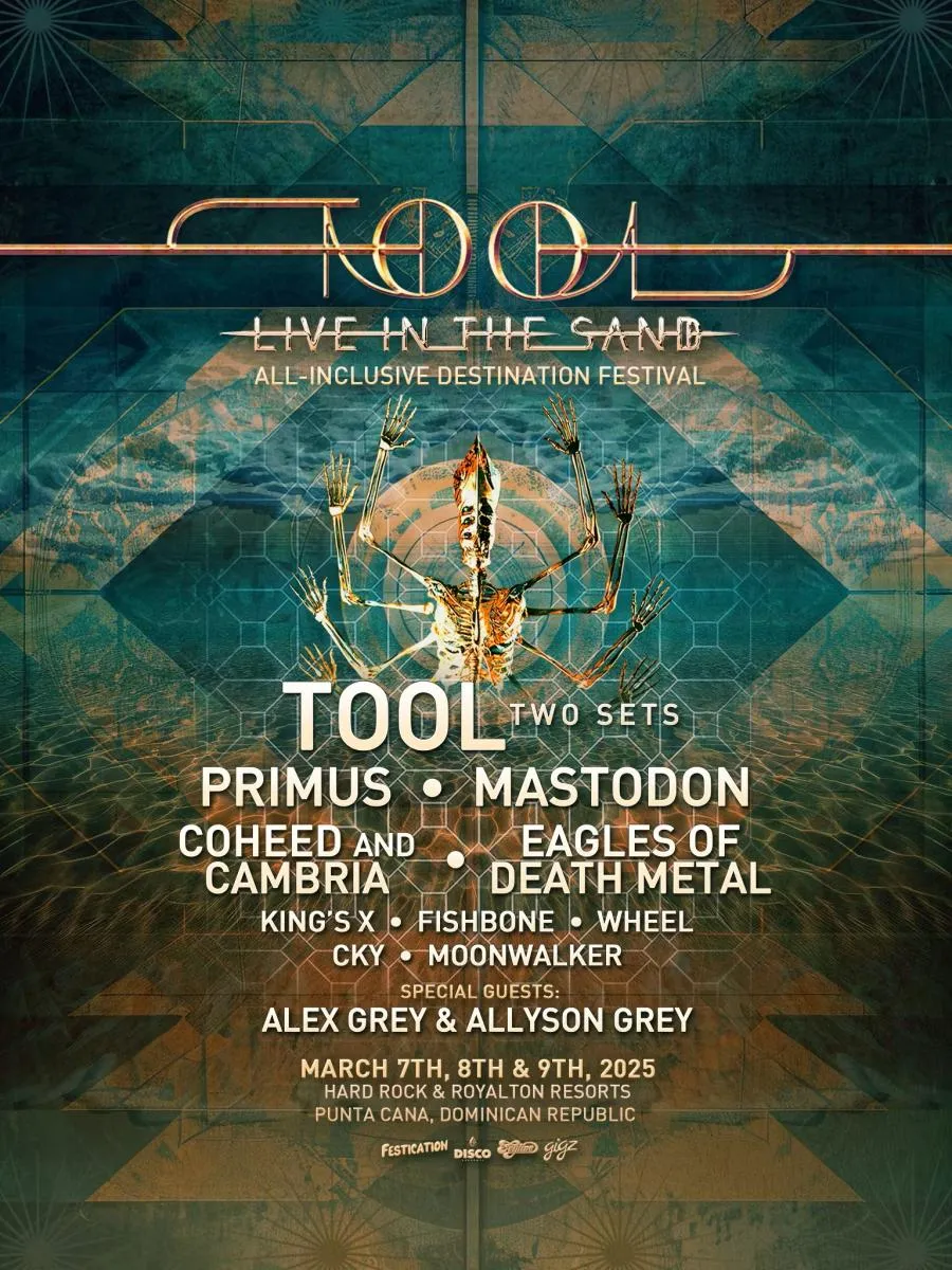 TOOL Live in the Sand Festival 07/03/2025 (3 días) Punta Cana República Dominicana