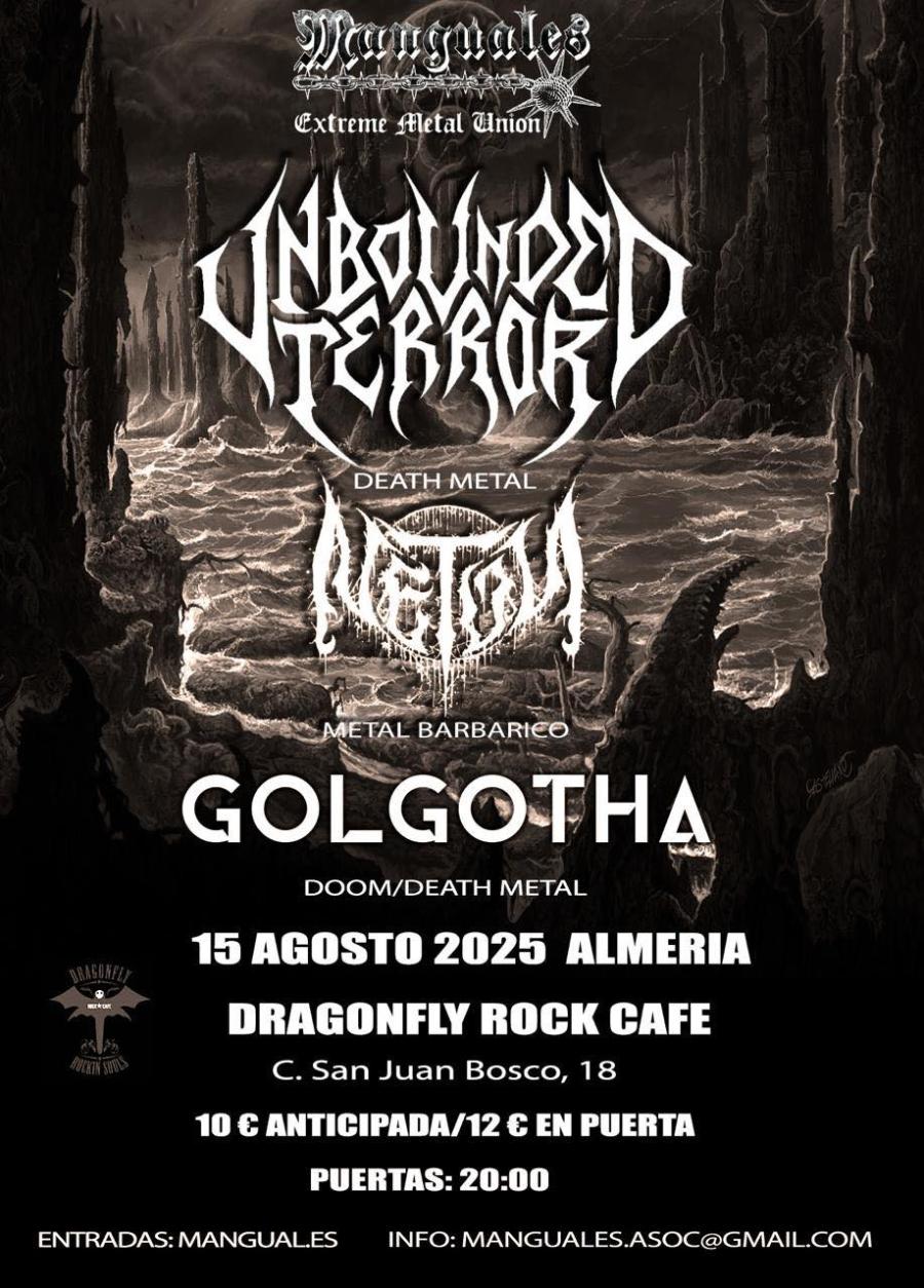 Unbounded Terror + Netón + Golgotha - 15/08/2025 - Almería