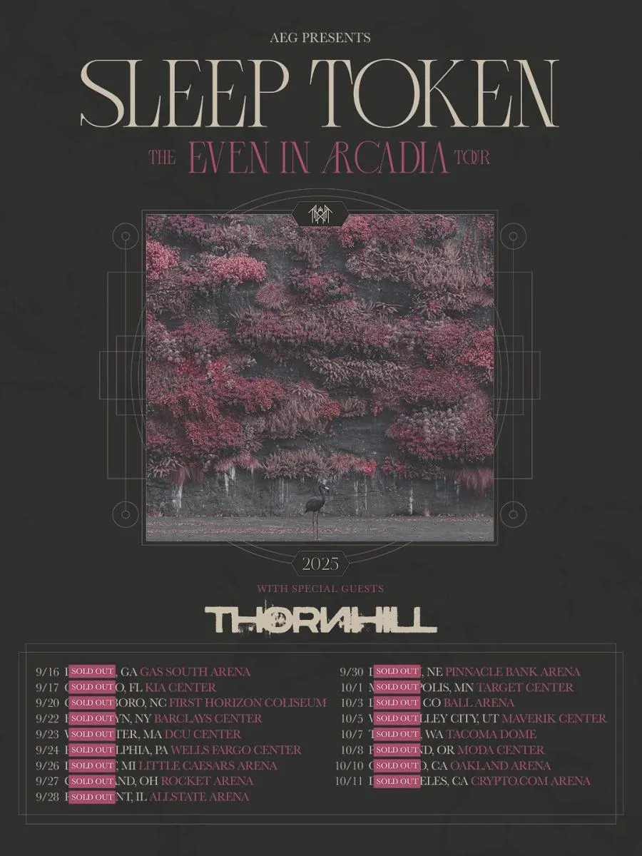 Concierto Sleep Token - 23/09/2025 - Worcester - DCU Center - Estados Unidos