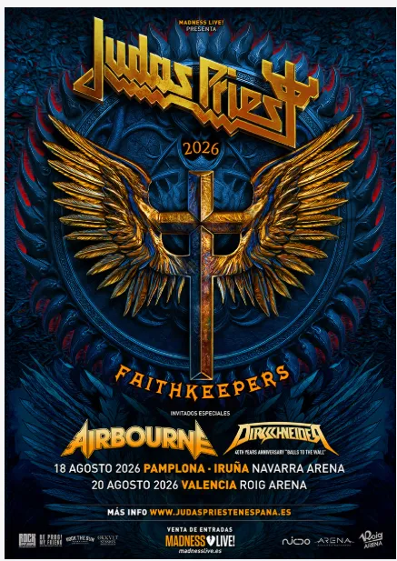 Judas Priest - Faithkeepers Tour 2026 - 18/08/2026 - Pamplona